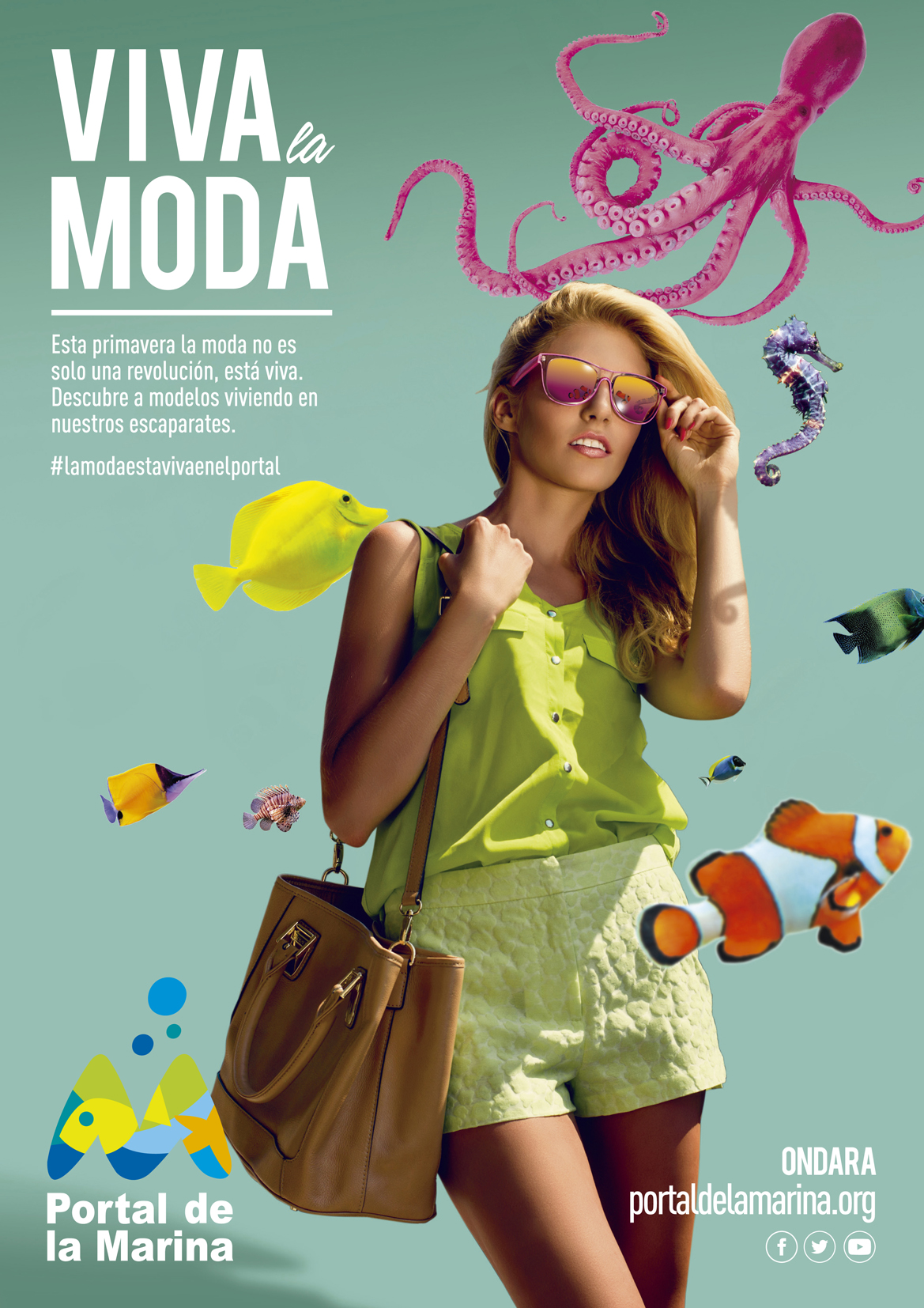 Gráfica publicitaria de moda para centro comercial