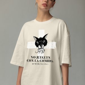 T-shirt No juegues con la comida