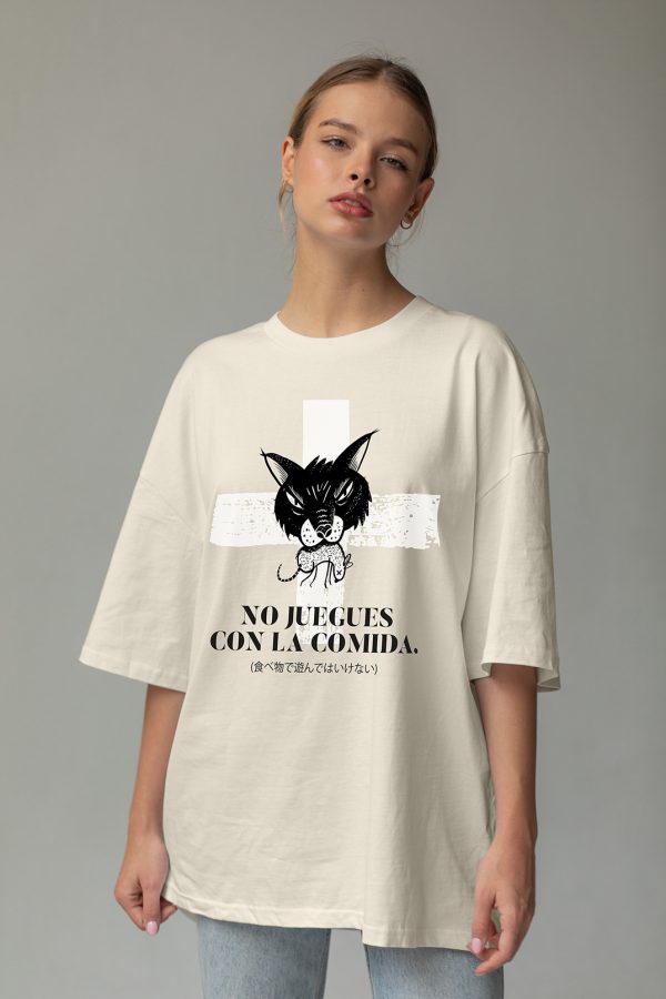 T-shirt No juegues con la comida