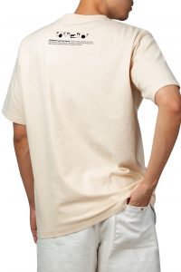 Camiseta crema. Trasera Colección Terror.