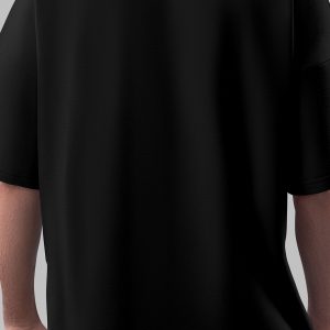 Camiseta negra. Parte trasera colección terror.